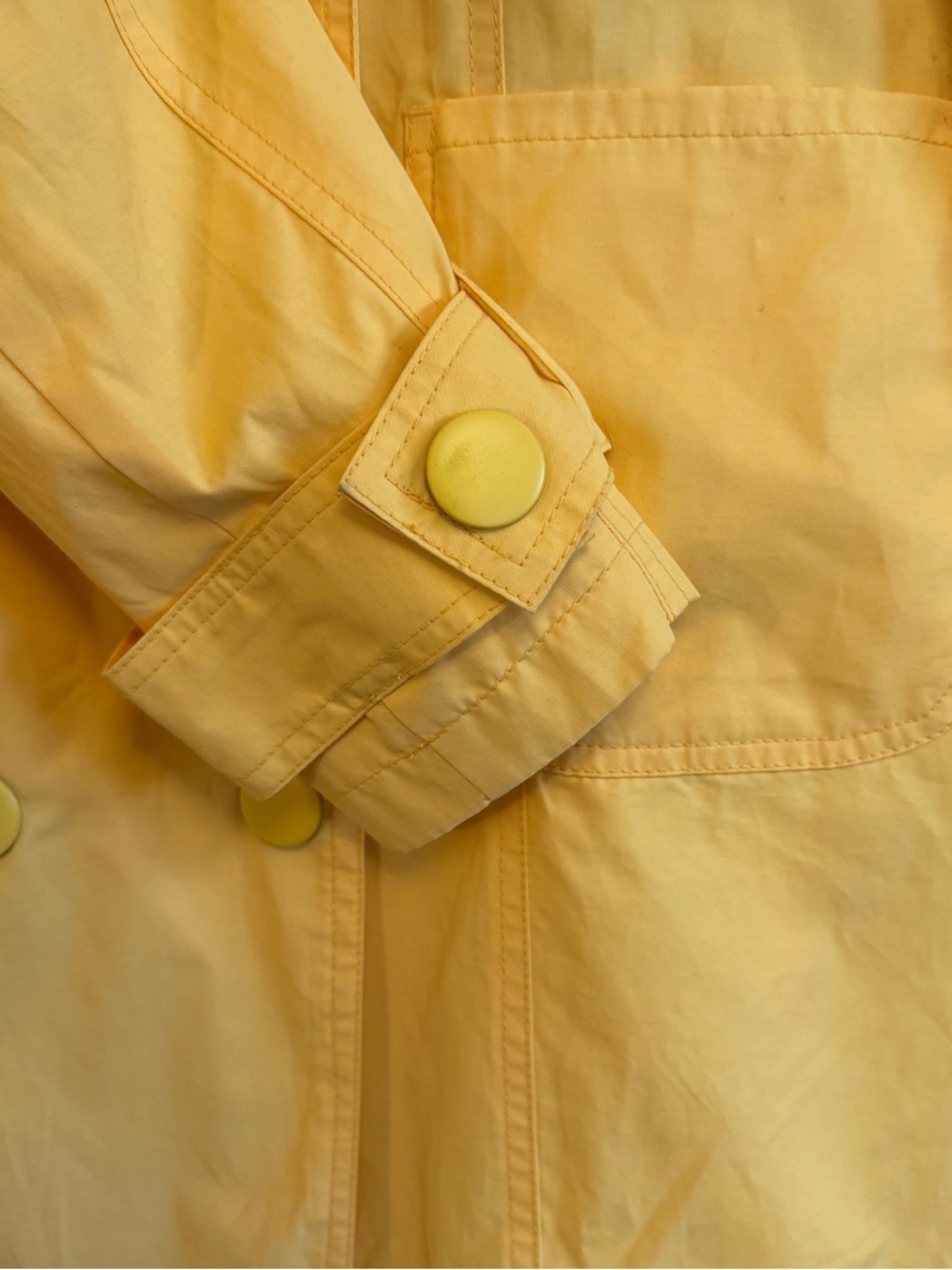 Tulle Butterfield Ruffle Yellow Double-brested Jacket Anthropologie XL - Picture 5 of 7